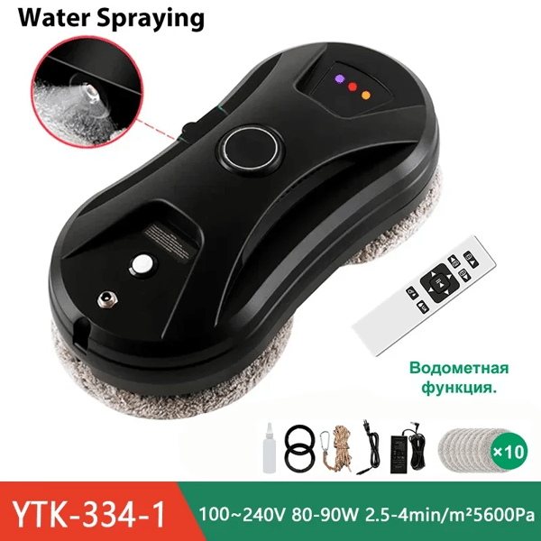 Vand Spray Vinduespudser Robot, Automatisk Betjening, Høj Sugestyrke,EU, Ja, B-2