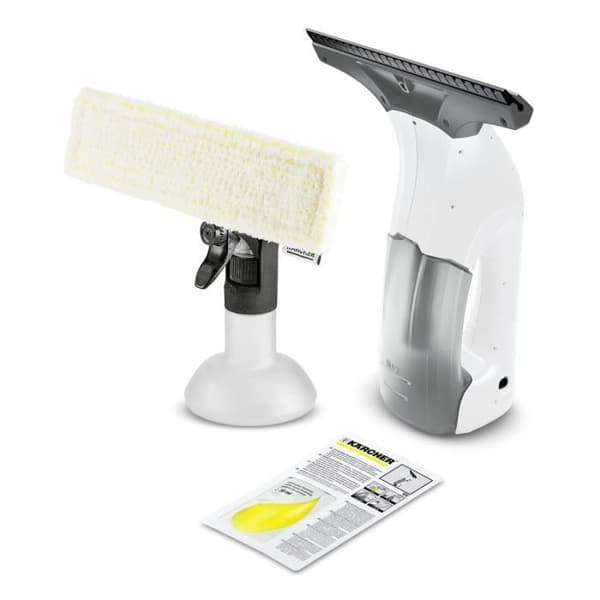KARCHER WV 1 Plus - Fönsterputsare - Bred gummiskrapa 250 mm - Driftstid 25 min - Rengör upp till 70m² (ungefär 23 fönster) Svart, Vit