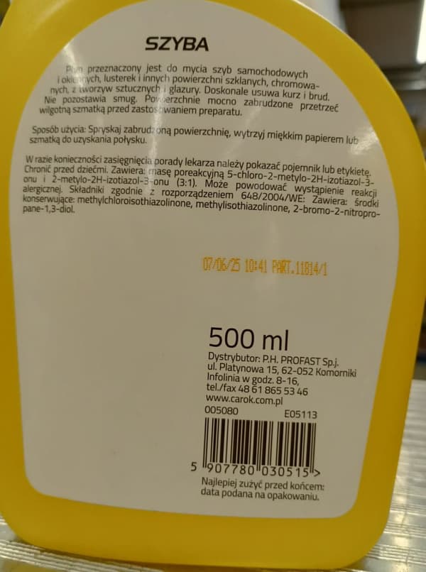 Bilfönsterputs 500 ml