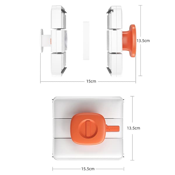 INF Magneettinen ikkunanpesin 15-26 mm lasin paksuudelle
