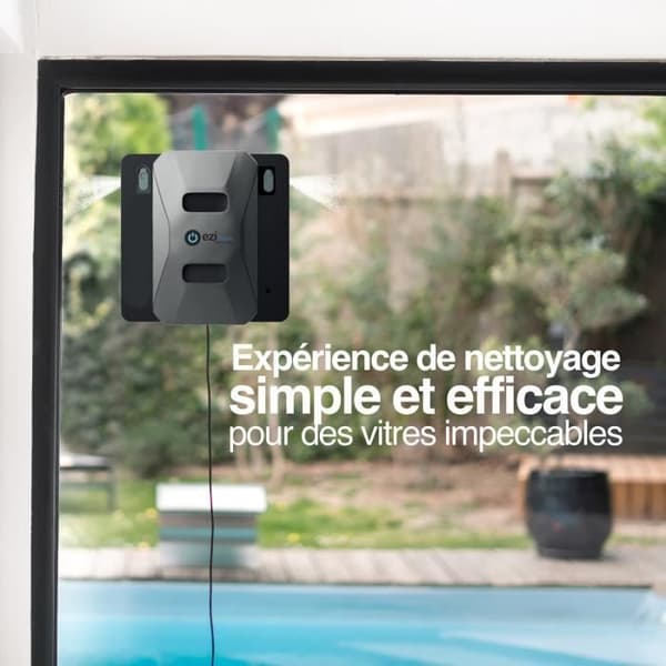 EZICLEAN Windobot S6 ULTRA Vinduesvaskerrobot - Hurtig, kraftfuld og stille - 2 automatiske diffusere til effektiv rengøring