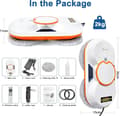 Miniatyrbillede 2 af 2: Vinduespudserrobot, kraftig sugeevne, intelligent navigation,EU, EU stik
