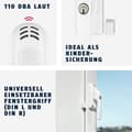 Miniatyrbild 3 av 4: ABUS Fönsterhandtag med lås FG300A AL0145 - Med tryckcylinder och alarmfunktion - Vit