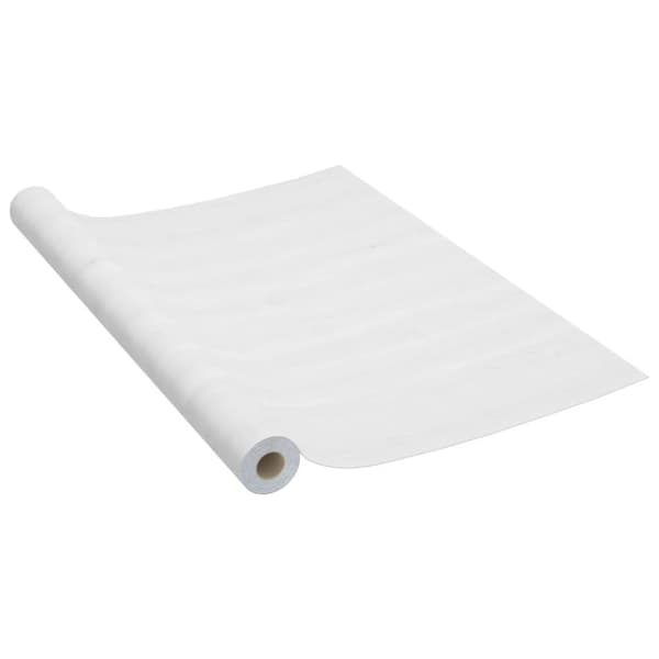 vidaXL Itseliimautuva huonekalukalvo valkoinen puu 500x90 cm PVC