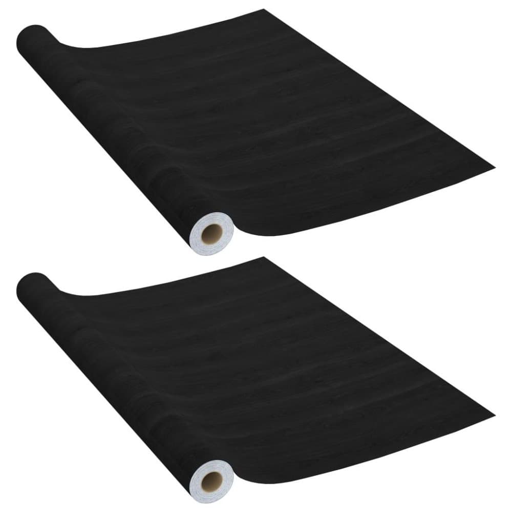vidaXL Selvklebende folier til dør 2 stk 210x90 cm PVC mørk trefarge
