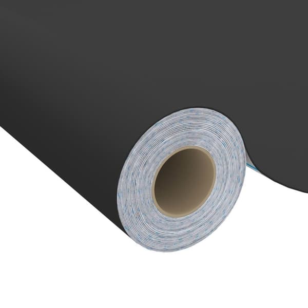 vidaXL Dekorplast svart 500x90 cm PVC