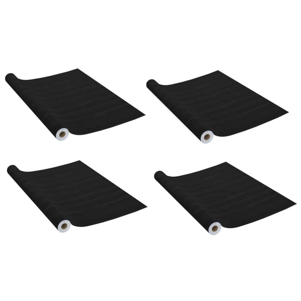 vidaXL Selvklebende folier til dør 4 stk 210x90 cm PVC mørk trefarge