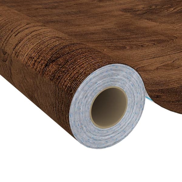 vidaXL Itseliimautuvat huonekalukalvot 2 kpl tumma tammi 500x90cm PVC