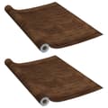 Pikkukuva 1 / 9: vidaXL Itseliimautuvat huonekalukalvot 2 kpl tumma tammi 500x90cm PVC