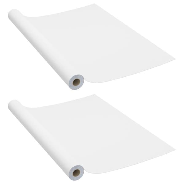 vidaXL Dekorplast 2 st vit 500x90 cm PVC