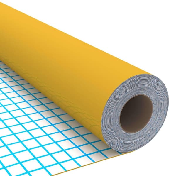 vidaXL Dekorplast guld högglans 500x90 cm PVC
