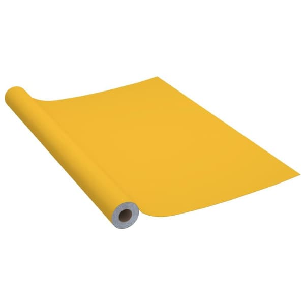 vidaXL Dekorplast guld högglans 500x90 cm PVC
