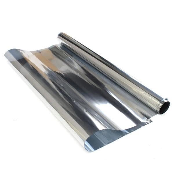 Fönsterfilm för mörkläggning - Solskyddsfilm - Osynlig - avtagbar - 300*50cm - 1 st - Silver