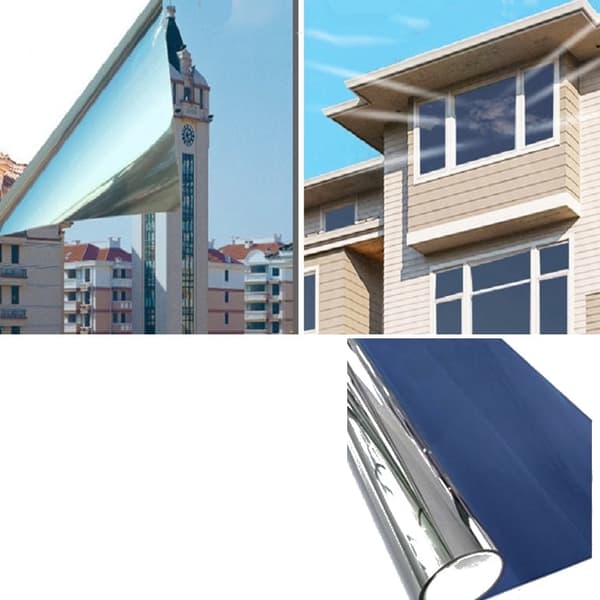 5 STK solcreme skyggefilm envejs perspektiv anti-kiggeri glas klistermærke, specifikation: 60x100 cm (mørkeblå enkelt permeabel)