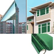 5 STK solcreme skyggefilm envejs perspektiv anti-kiggeri glas klistermærke, specifikation: 50x100 cm (grøn sølv enkelt permeabel)