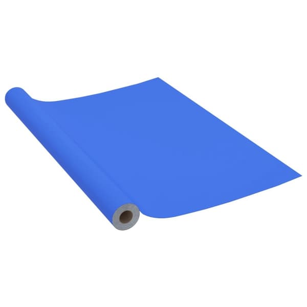 selvklæbende folie til møbler 500x90 cm PVC blå højglans