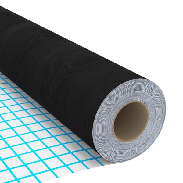 Dekorplast 2 st mörkt trä 500x90 cm PVC