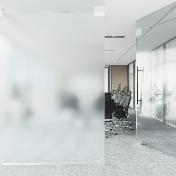 vidaXL Fönsterfilm statisk frostad transparent grå 90x2000 cm PVC