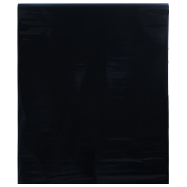 vidaXL Fönsterfilm statisk frostad frostad svart 90x2000 cm PVC