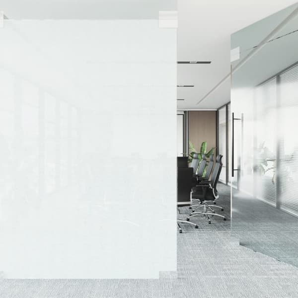 vidaXL Staattinen ikkunakalvo himmeä läpinäkyvä valk. 45x2000 cm PVC