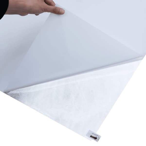 vidaXL Staattinen ikkunakalvo himmeä läpinäkyvä valk. 45x2000 cm PVC