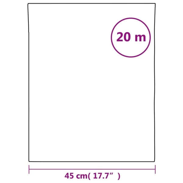 vidaXL Staattinen ikkunakalvo himmeä läpinäkyvä valk. 45x2000 cm PVC