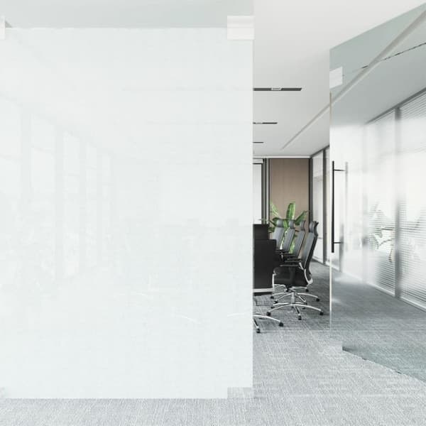 vidaXL Fönsterfilm statisk frostad transparent vit 60x1000 cm PVC