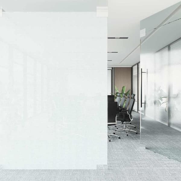 vidaXL Fönsterfilm statisk frostad transparent vit 60x1000 cm PVC