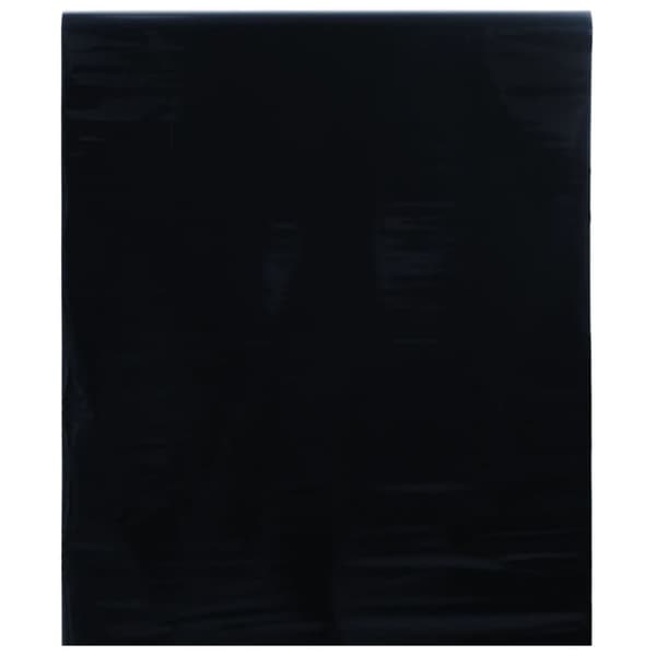 vidaXL Fönsterfilm statisk frostad frostad svart 60x1000 cm PVC