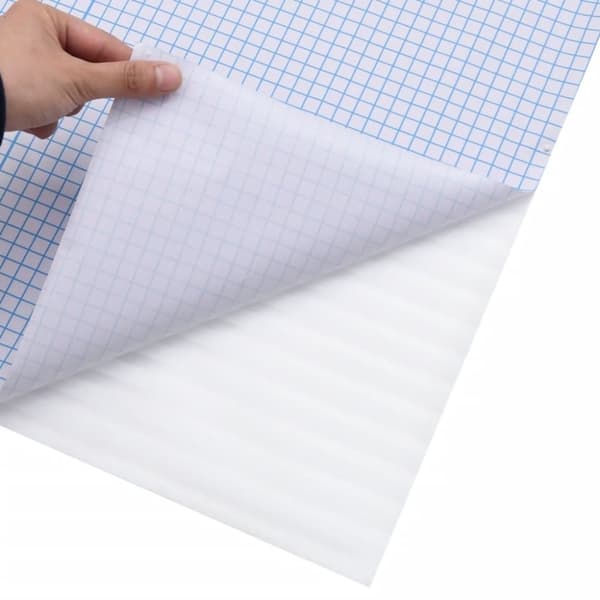 vidaXL Fönsterfilm frostad randig design 45x1000 cm PVC