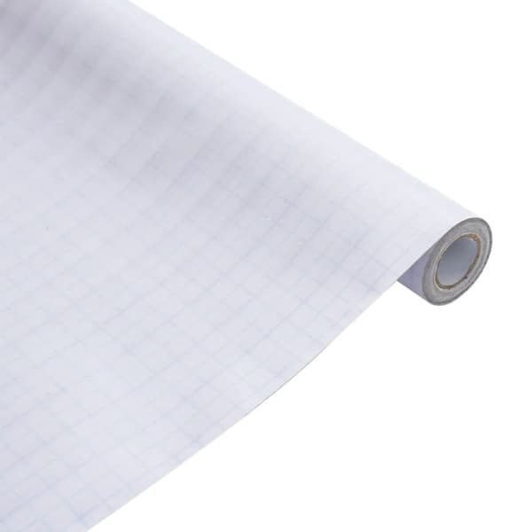 vidaXL Fönsterfilm frostad randig design 45x1000 cm PVC