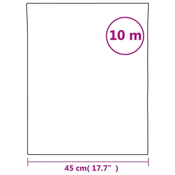 vidaXL Fönsterfilm frostad randig design 45x1000 cm PVC