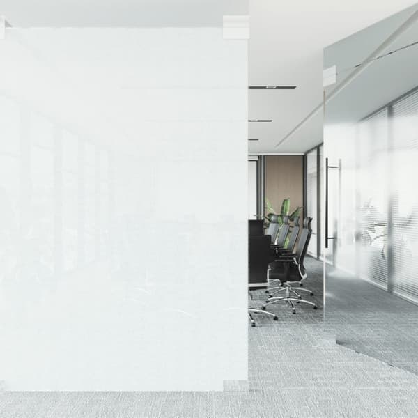 vidaXL Fönsterfilm frostad randig design 45x1000 cm PVC