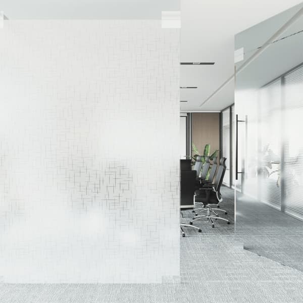 vidaXL Fönsterfilm frostad stjärnmönster 90x500 cm PVC