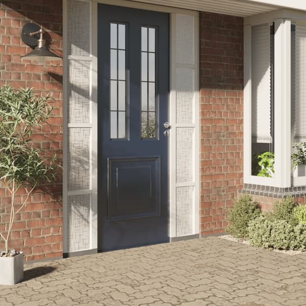 vidaXL vinduesfolie 90x500 cm PVC stjernemønster matteret
