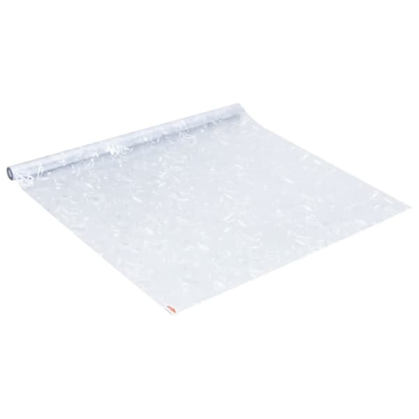 vidaXL Fönsterfilm frostad blommönster 90x500 cm PVC