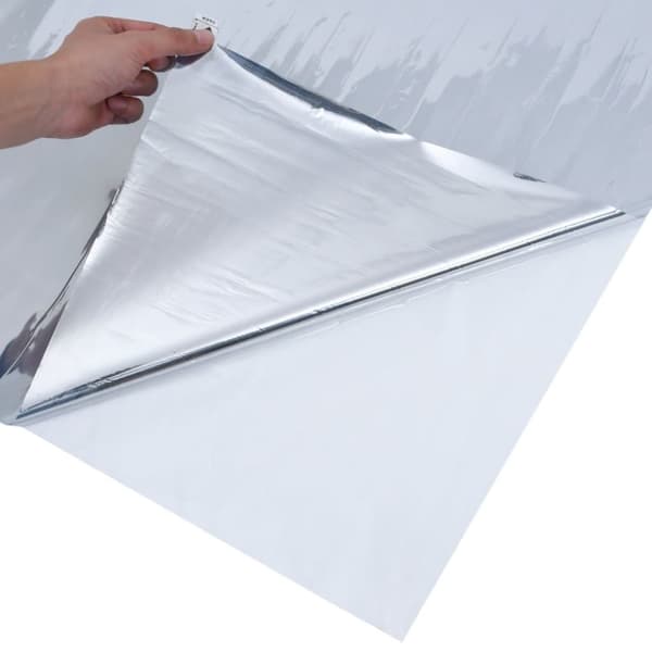 vidaXL solfilm 45x1000 cm reflekterende effekt PVC sølvfarvet