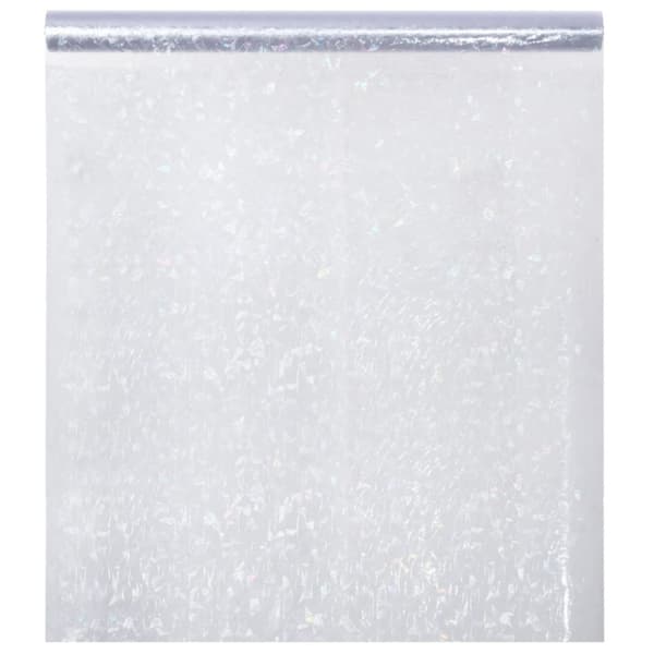 vidaXL Fönsterfilm frostad 3D regnbågsmönster 90x2000 cm PVC