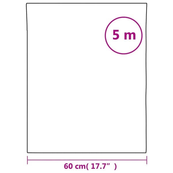 vidaXL Vindusfilm frostet hvit 60x500 cm PVC