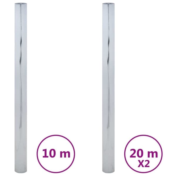 vidaXL solfilm 3 stk. reflekterende effekt PVC sølvfarvet