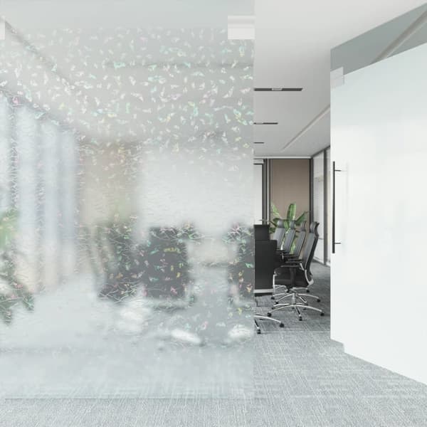 vidaXL vinduesfolier 3 stk. 3D regnbuemønster matteret PVC