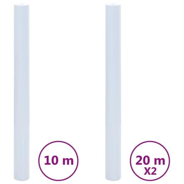 vidaXL Staattinen ikkunakalvo 3 kpl himmeä läpinäkyvä valkoinen PVC