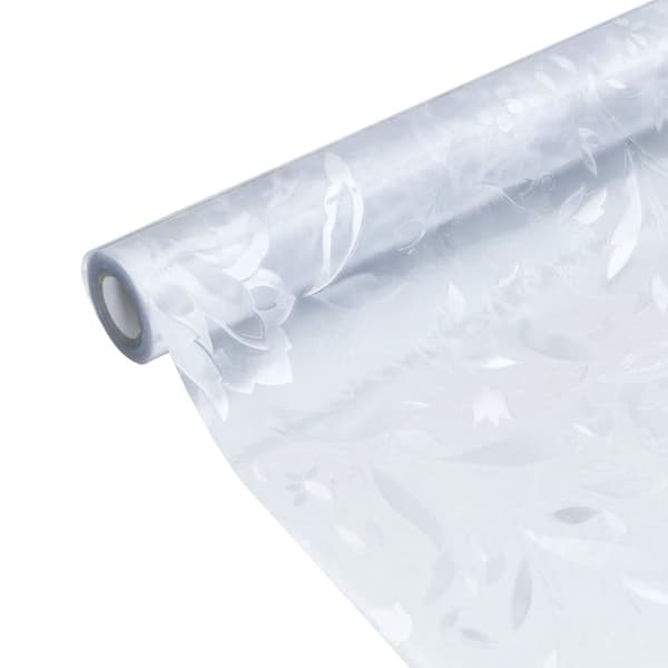 vidaXL Fönsterfilmer 4 st frostat persiennmönster PVC