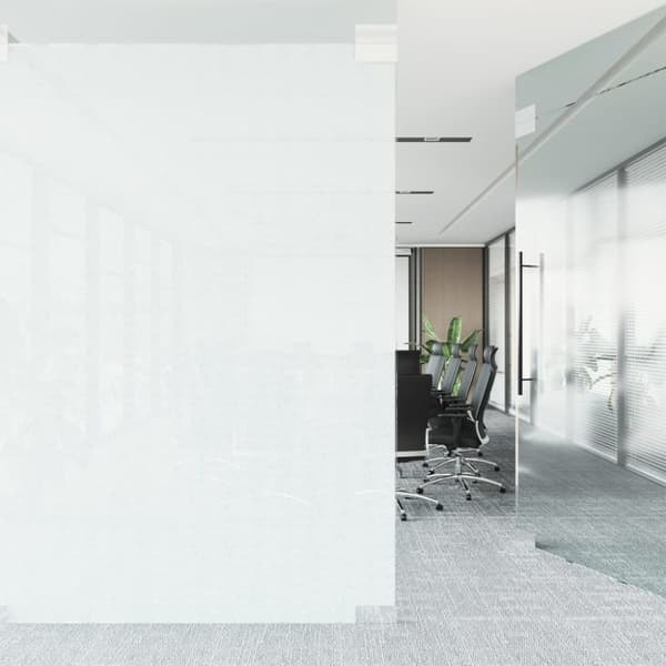 Fönsterfilmer 3 st statisk frostad transparent vit PVC