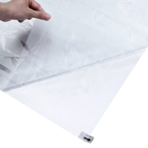 vidaXL Fönsterfilmer 2 st frostat bambumönster PVC - Fönsterfilm
