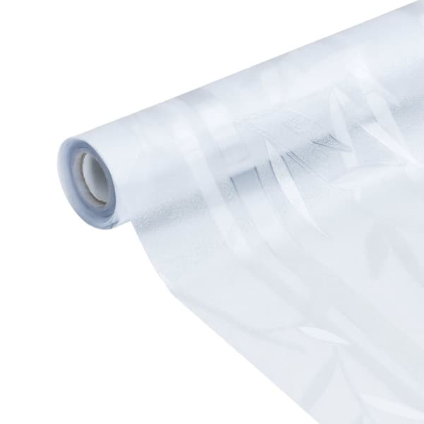 vidaXL Fönsterfilmer 2 st frostat bambumönster PVC - Fönsterfilm