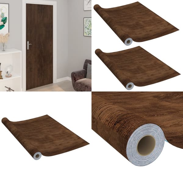 Dörrfolie 2 st mörk ek 210x90 cm PVC - Dörrfolie - Dörr Folie - Home & Living