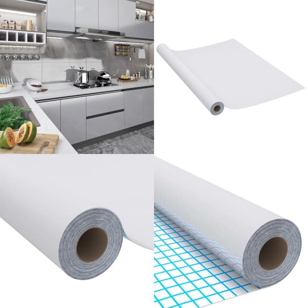 Dekorplast silver högglans 500x90 cm PVC - Möbelfolie - Möbelfolier - Home & Living