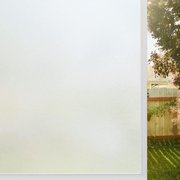Frostad Fönsterfilm Sekretessfilm Ogenomskinlig glasdekoration Hem Badrum Kontor 90x200cm
