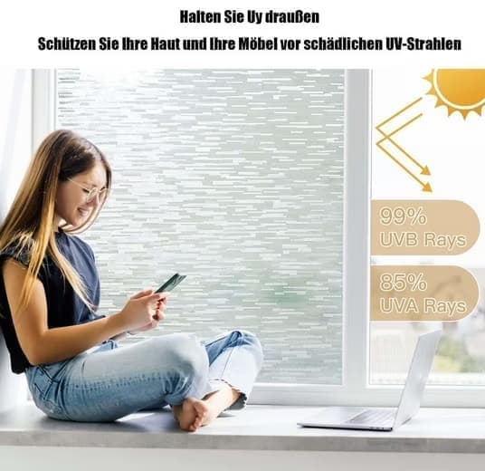 Självhäftande fönsterfilm Integritetsfilm 3D regnbågsglasfilm
